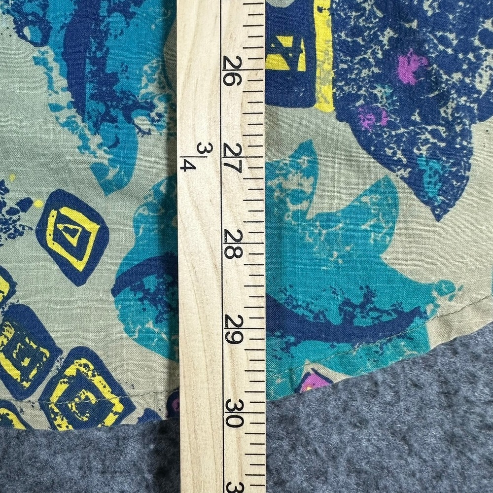 Royal Robbins Mens Large Short Sleeve Button Down Shirt Abstract Geometric Blue - Picture 6 of 7